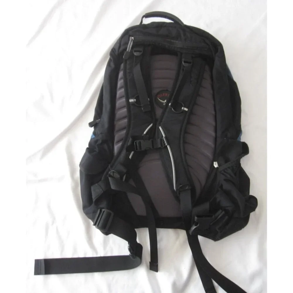 Osprey Echo Hiking Backpack Blue & Black Daypack Outdoor Rucksack